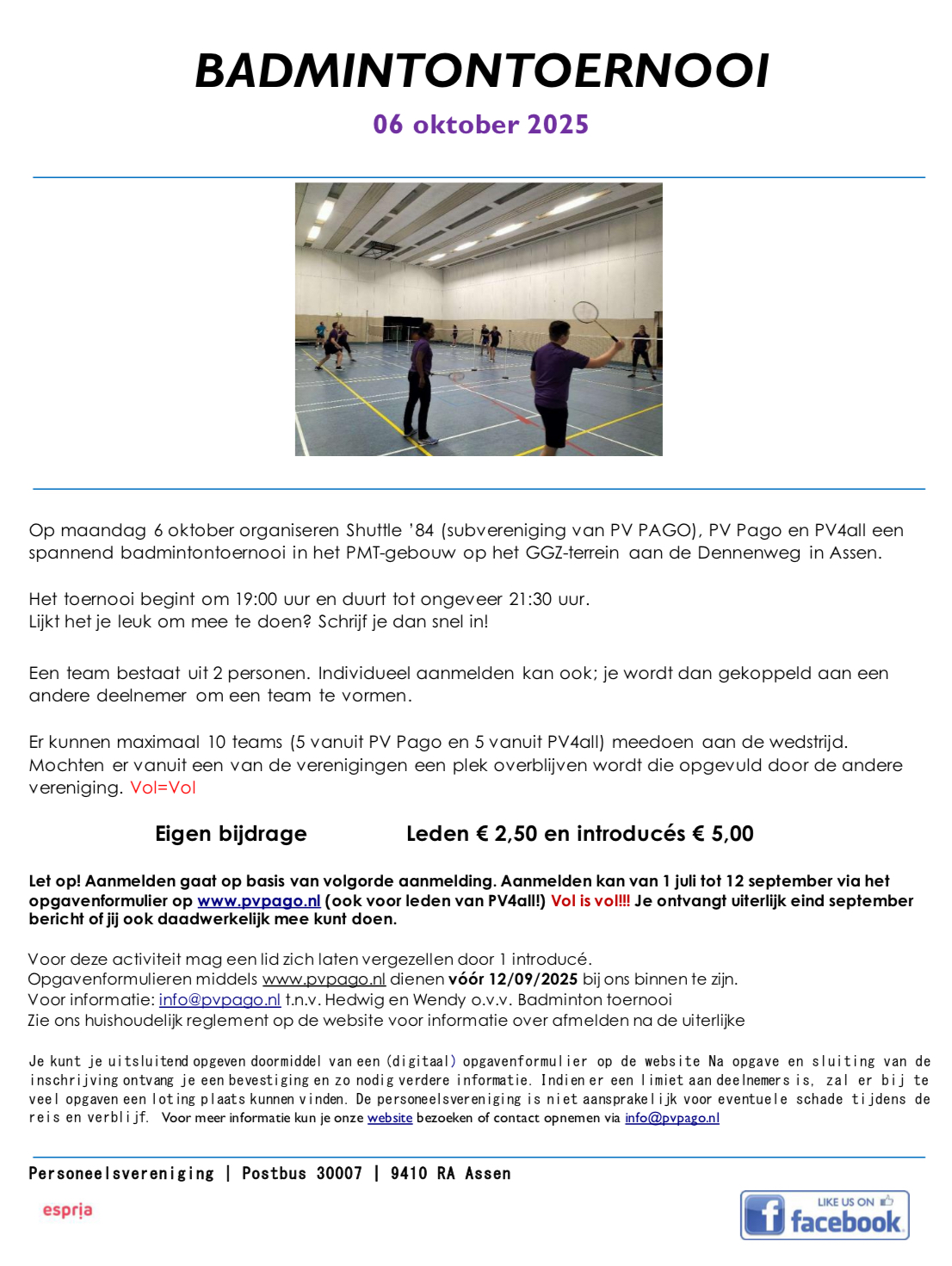 Badmintontournooi